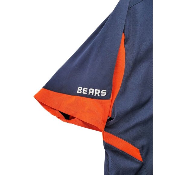 CHICAGO BEARS Shirt Men's Polo REEBOK Blue/Orange Size Extra Large - Picture 3 of 7